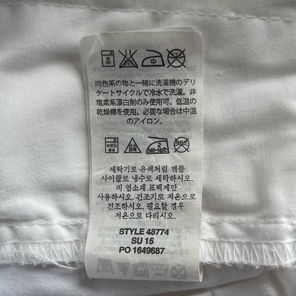 J. Crew White Bermuda Chino Short 10” - Size 4 - Picture 9 of 12